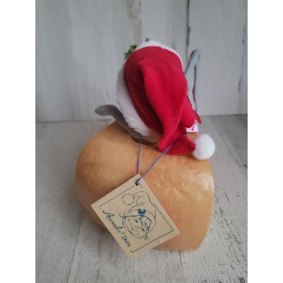 Annalee 1992 country mouse Wedge cheese doll Society xmas - Picture 7 of 8